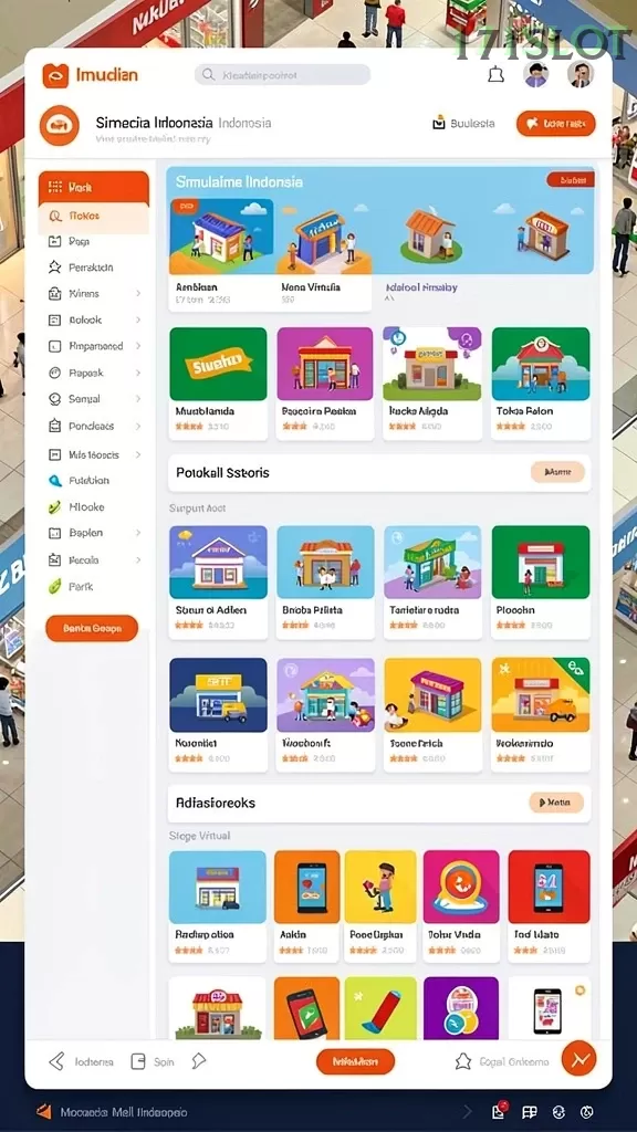 Cuplikan layar INOVA77 — menu navigasi